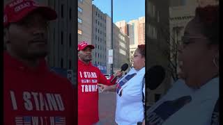 Liberal Rage kamalaharris democrat Supporter vs trump republican supporter trump2024 [upl. by Ybur]