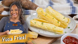 Crispy Yuca Fries  How to Cook amp Peel Yuca  Chef Zee Cooks [upl. by Moulton]