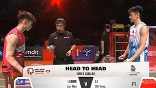 Li Shi Feng CHN vs Leong Jun Hao mas  finals Kumamoto Masters Japan 2024 [upl. by Moulden867]