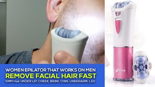 How to Use an Epilator and does it work on a Mens Beard [upl. by Tsnre961]