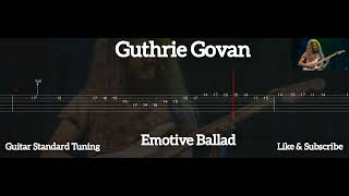 Guthrie Govan  Emotive Ballad  Tab Guitar [upl. by Anitnatsnok913]