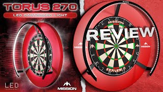 Mission Torus 270 LED Dartboard Light Review  Dartboard Beleuchtung Test  Giveaway [upl. by Kalle]