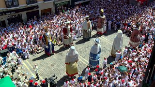 Despedida Gigantes kilikis cabezudos y zaldicos parte 1  sanfermin2024 [upl. by Eah]