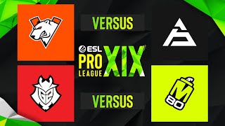 ESL Pro League Season 19  Virtuspro vs SAW  G2 Esports vs M80 [upl. by Anastasie]