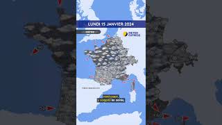 Météo du Lundi 15 au Mercredi 17 Janvier 2024 [upl. by Thorpe]