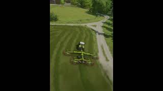 Windrowing Grass fs22 [upl. by Nahk131]