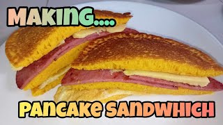 Pancake Sandwhich breakfastidea pancake [upl. by Tonry699]