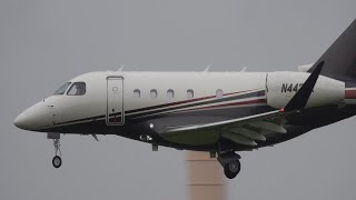 Embraer Legacy rainy landing  4K Planespotting [upl. by Nae542]