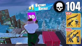 104 Elimination Solo vs Squads Wins Fortnite Chapter 5 Gameplay Ps4 Controller [upl. by Venn69]