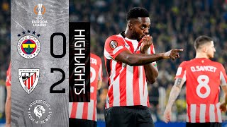 RESUMEN  Fenerbahçe SK 02 Athletic Club  Europa League 202425 MD6 [upl. by Ainollopa]