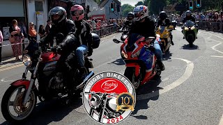 Rugby Bikefest 2024 The Ride in  Rugby Town Motorcycle Festival [upl. by Ahsinra346]