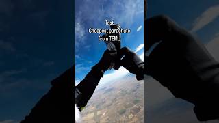 TEMU Cheap Parachute Test Dont try this at home [upl. by Finnie]