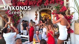 4K🇬🇷Walking tour of Mykonos Island Greeces most popular and luxurious celebrity destination 2024 [upl. by Ahsitul636]