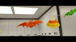 Crochet hanging decor for Halloween shorts crochet [upl. by Ecniv]