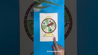 DIY “Fortune wheel Christmas edition” interactive card Easy amp fun paper circuit project 4 beginners [upl. by Nannerb]