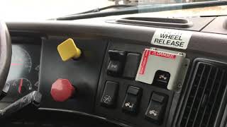 Electronic Fifth Wheel Release Button Volvo Semi how to [upl. by Marcel]