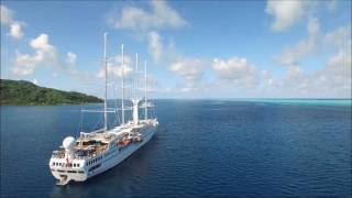 Drone Footage Wind Spirit Yacht  Windstar Cruises [upl. by Rengia71]