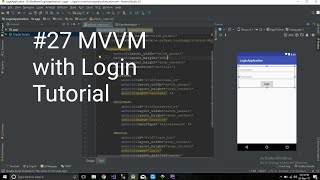 Login with MVVM Livedata Tutorial for Android Studio 27 in Hindi [upl. by Claman]