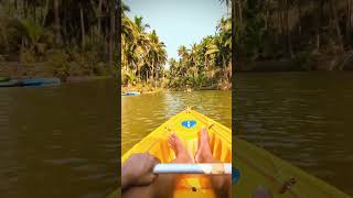 The Peace of South Goa🏖kayaking boat riverytshorts goa friends peacecinematic shorts beach [upl. by Ymmaj151]