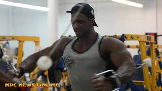 IFBB Pro Raymont Edmonds Training ChestTriceps 6 Weeks From 2019 Arnold [upl. by Asihtal]