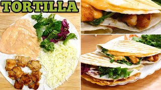 Chicken Tortilla Wrap Recipe  Tiktok Chicken Tortilla Wrap Hack by lifestyle with syeda [upl. by Davilman]