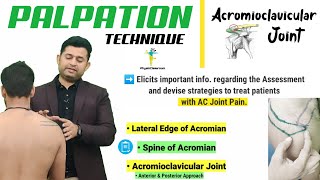 ACROMIOCLAVICULAR JOINT PALPATION  AC Joint  MADE EASY [upl. by Llennoc]