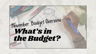 November’s Budget Plan  The Monthly Reset amp Budget Overview [upl. by Avirt]