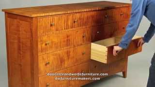 Custom Double Chest of Drawers building process by Doucette and Wolfe Furniture Makers [upl. by Thistle]