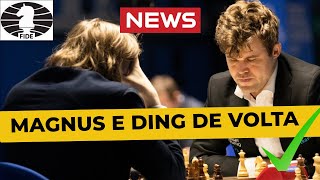 MAGNUS CARLSEN e DING LIREN estão de VOLTA aos torneios de XADREZ [upl. by Aiki]