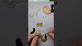 Finishing earrings🛠 polymereclay polymerclayjewelry diy [upl. by Firehs]