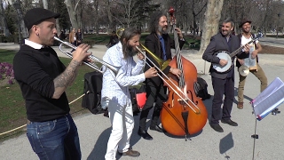 Barba Dixie Band  quotCorrine Corrinaquot  Busking in Madrid [upl. by Noved18]