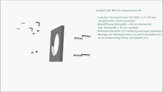 SCHAKO BSKRPR in Leichtbauwand mit gleitendem Deckenanschluss [upl. by Homans580]