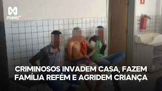 Criminosos invadem casa fazem família refém e agridem criança autista em Teresina [upl. by Aleira]