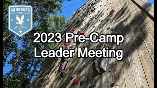 Ransburg PreCamp Leader Meeting 2023 [upl. by Larrej29]