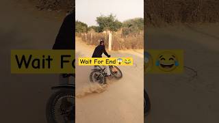 Wait For End😱😂 cycle Rider stunt viral shot YouTube shot public shot trending wheelie [upl. by Nadaba]