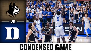 Wofford vs Duke Condensed Game  202425 ACC Men’s Basketball [upl. by Gwenn436]