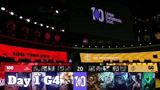 100 vs GG  Day 1 LCS 2022 Lock In Groups  100 Thieves vs Golden Guardians full game [upl. by Sholom]