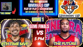 🏀LIVE PBA SEMIS GAME 1  GINEBRA vs SAN MIGUEL 2024 GOVERNORS CUP Live Commentary amp Scoreboard [upl. by Junie]