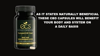 Educating You On ECS CompleX30 CBD Capsules 30 Caps [upl. by Raffin]