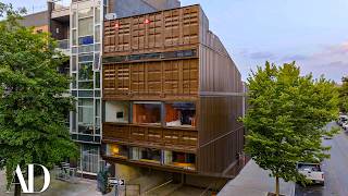 Inside an NYC Townhouse Made From 18 Shipping Containers  Unique Spaces  Architectural Digest [upl. by Odlanyar798]