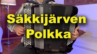 Finnish Folk Song  Säkkijärven Polkka Accordion [upl. by Pulsifer923]