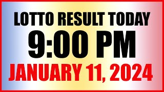 Lotto Result Today 9pm Draw January 11 2024 Swertres Ez2 Pcso [upl. by Engvall401]