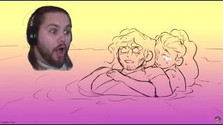 THEY BATHE TOGETHER  Love in Paradise Animatic REACTION  Epic the Musical [upl. by Eehtomit]