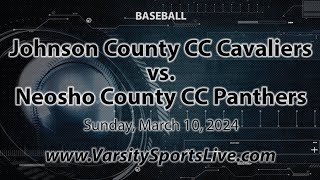 Johnson County CC Cavaliers vs Neosho County CC Panthers Baseball 31024 [upl. by Pinsky584]