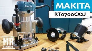 Die perfekte Oberfräse für den Einsteiger MAKITA RT0700CX2J [upl. by Tamarra]