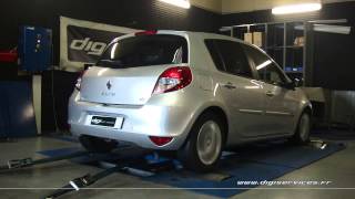 Reprogrammation Moteur Renault Clio 3 15 dci 75cv  109cv Dyno Digiservices Paris [upl. by Iveson]