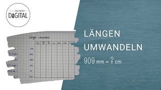 Längen umwandeln mit Hilfe einer Tabelle inkl Arbeitsblatt [upl. by Yrennalf]