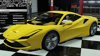 GTA 5  DLC Vehicle Customization  Grotti Turismo Omaggio Ferrari F8 Tributo [upl. by Beckman]