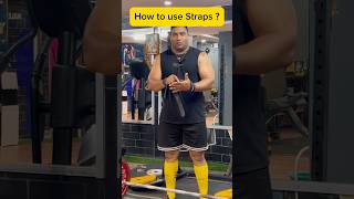 How to use deadlift straps  NaturalPowerlifting strengthtraining gymworkout [upl. by Akinor]