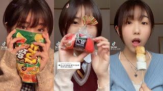 Asmr Mukbang Eating  Meeze marshmallow🥙🍰🥛🍡 [upl. by Aneehc459]